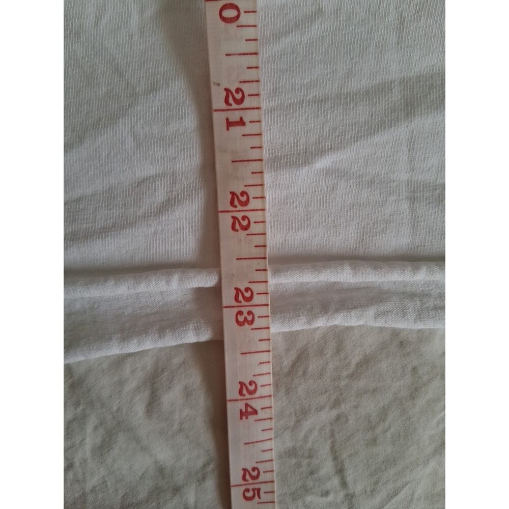 Frank & Eileen White Tee Shirt Raw Hem & Sleeve Size L NEW with Flaw Coastal - Picture 5 of 8